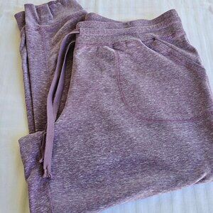 Danskin Now Heather Purple Sweatpants w/Drawstring Size XL